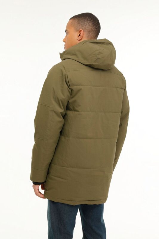 3W M-ADLERS LONG COAT 3PR Erkek Haki Kaban - 101398556
