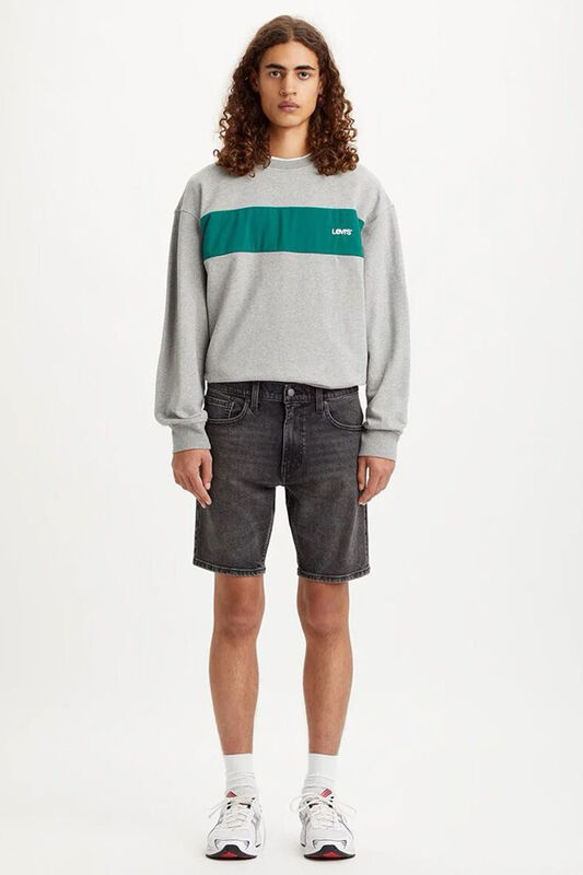 Levi's - 412 SLIM SHORT LOCAL TK WAX ON WAX OFF Erkek Gri Şort - A7731 Levi's - 412 SLIM SHORT LOCAL TK WAX ON WAX OFF Erkek Gri Şort - A7731