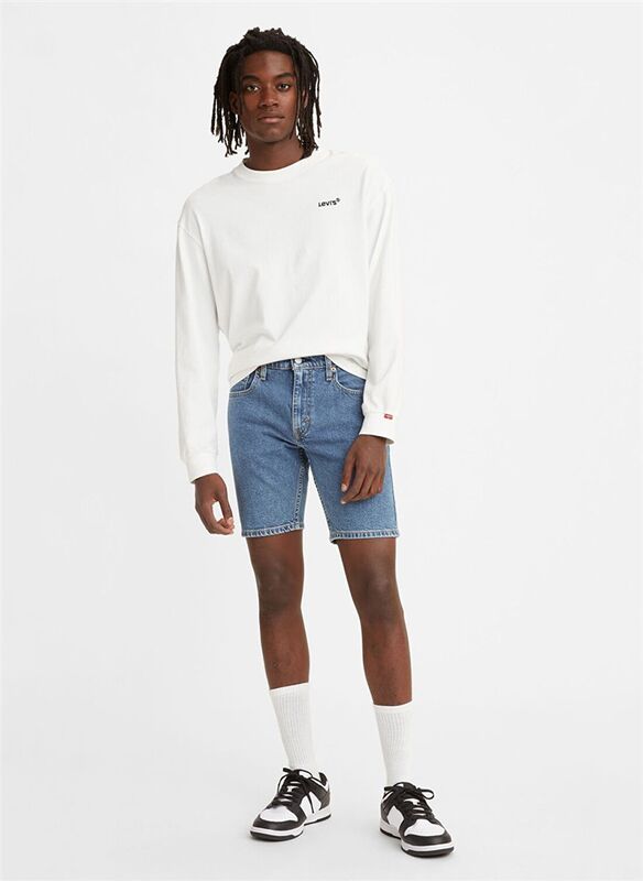 Levi's - 412 SLIM SHORT LOCAL TK WAX ON WAX OFF Erkek Mavi Şort - A7731