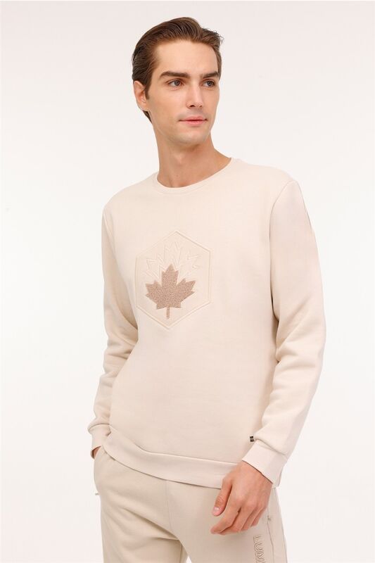 4W ML ARON 16SD4001 4PR Erkek Açık Gri Sweatshirt - L101899185