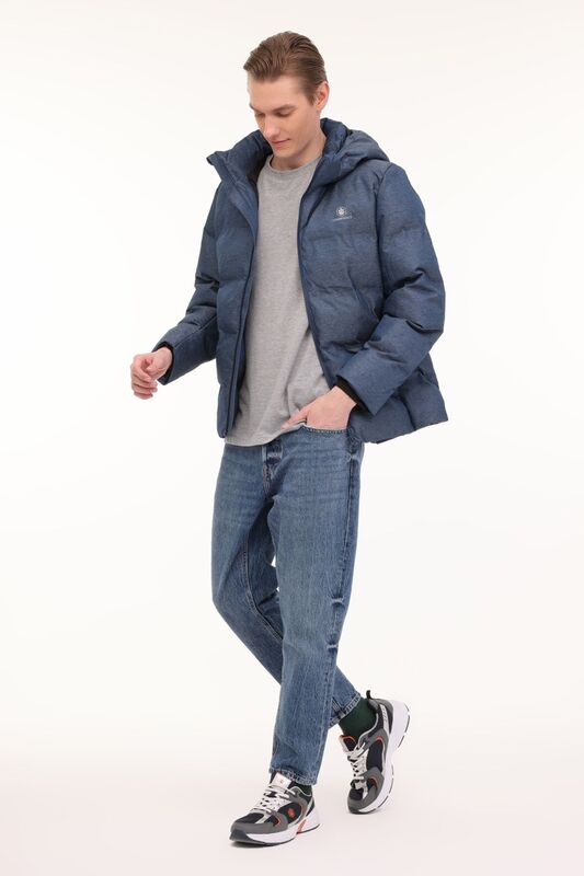 4W ML NOLANK COAT SN23 4PR Erkek Mavi Kaban - L101813422