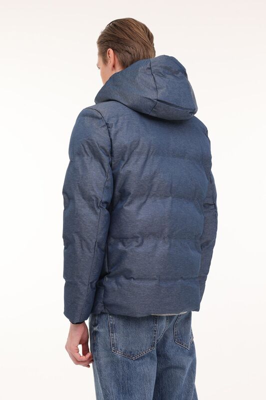 4W ML NOLANK COAT SN23 4PR Erkek Mavi Kaban - L101813422