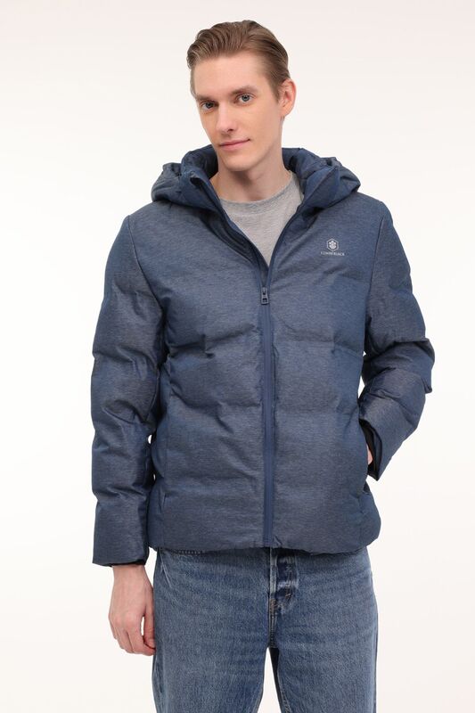 Lumberjack - 4W ML NOLANK COAT SN23 4PR Erkek Mavi Kaban - L101813422