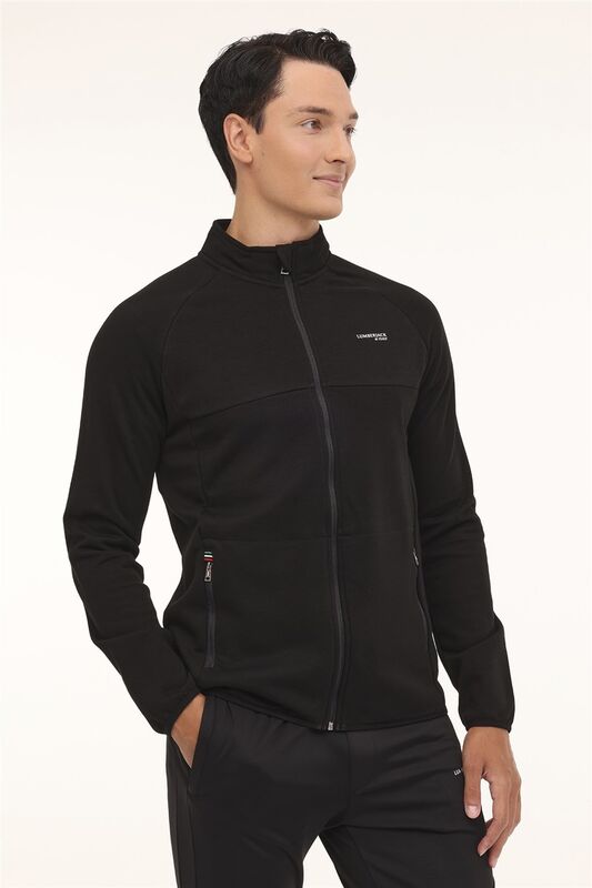 4W ML ROBERT 18ITLY70 4PR Erkek Siyah Sweatshirt - L101893605