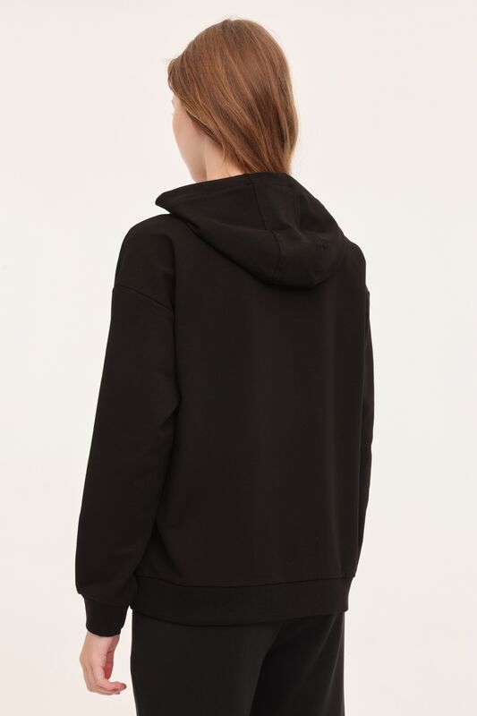 4W WB ANNA 17CT1179 4PR Kadın Siyah Sweatshirt - L101783869