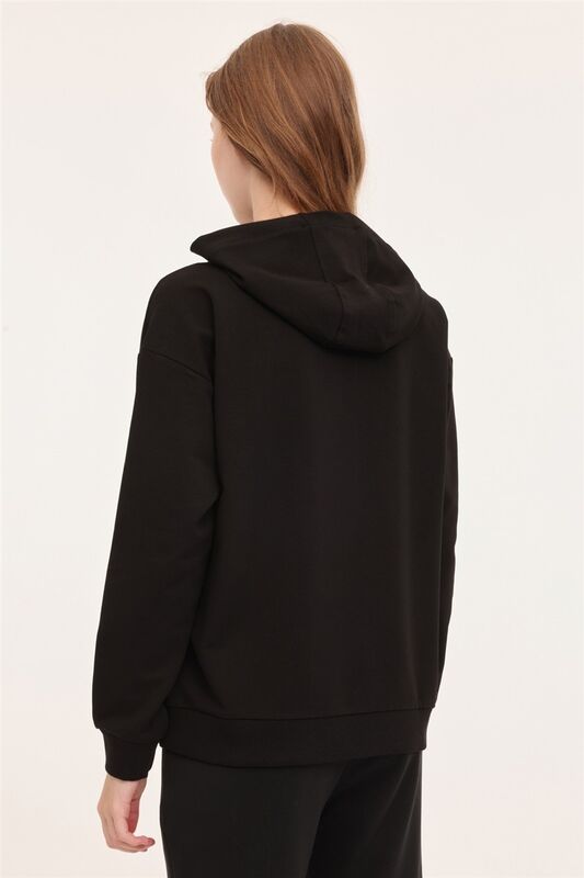 4W WB ANNA 17CT1179 4PR Kadın Siyah Sweatshirt - L101783869