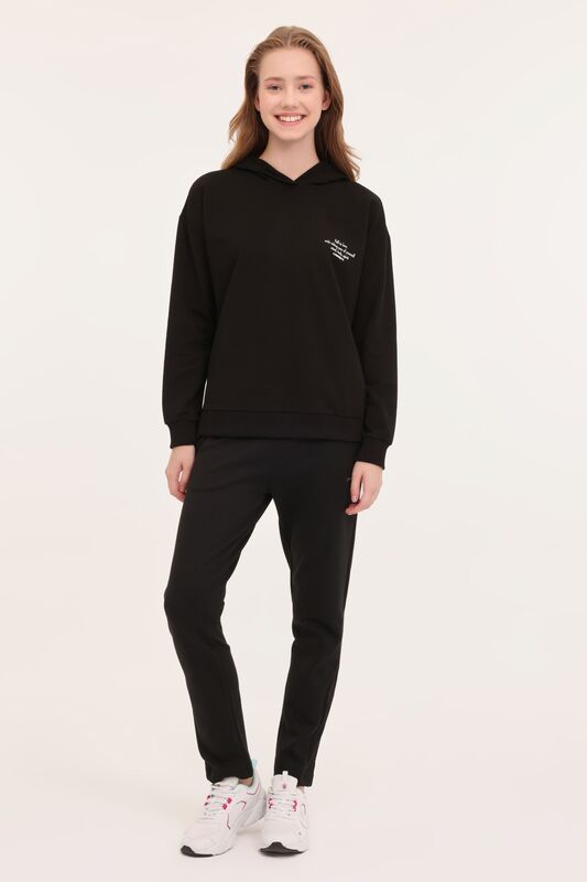 4W WB ANNA 17CT1179 4PR Kadın Siyah Sweatshirt - L101783869