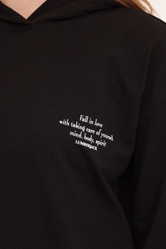 4W WB ANNA 17CT1179 4PR Kadın Siyah Sweatshirt - L101783869