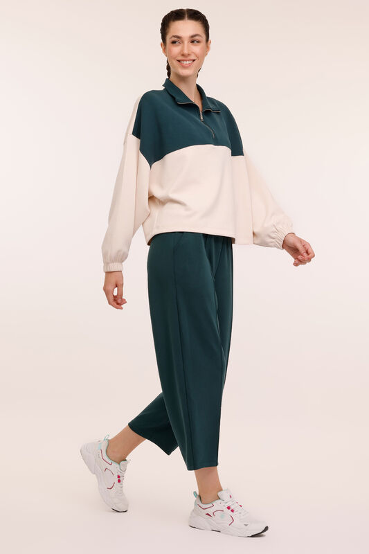 4W WL CADYNA 16KT02 4PR Kadın Yeşil Sweatshirt - L101894097