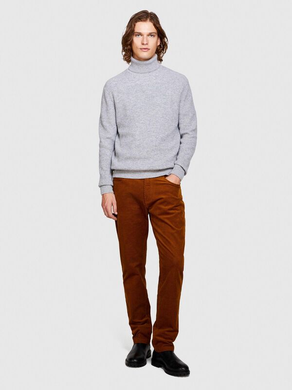 5 Cepli Regular Fit Kadife Pantolon Erkek Kahverengi T-Shirt - 323A432XSE01Q