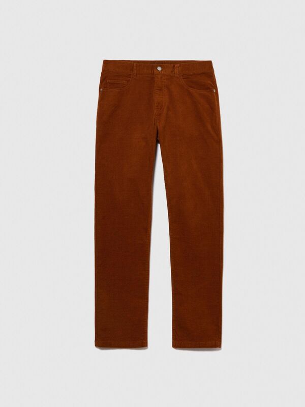 5 Cepli Regular Fit Kadife Pantolon Erkek Kahverengi Pantolon - 323A432XSE01Q