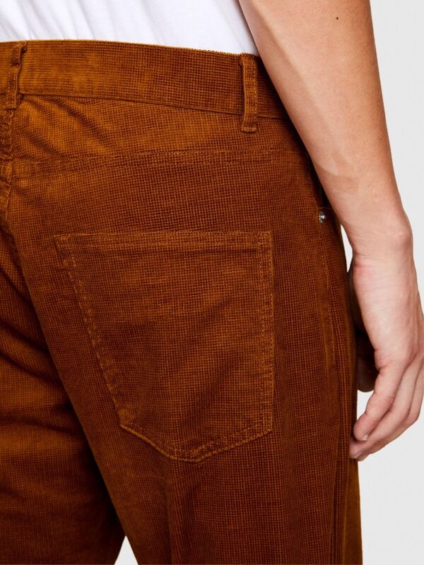 5 Cepli Regular Fit Kadife Pantolon Erkek Kahverengi Pantolon - 323A432XSE01Q