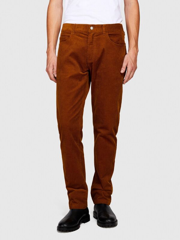 5 Cepli Regular Fit Kadife Pantolon Erkek Kahverengi Pantolon - 323A432XSE01Q