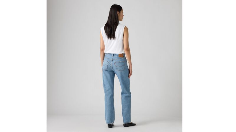 501 '90S IN LOVE WITH YOU Kadın Mavi Denim Pantolon - 005K9