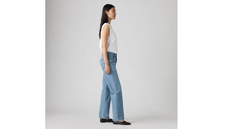 501 '90S IN LOVE WITH YOU Kadın Mavi Denim Pantolon - 005K9