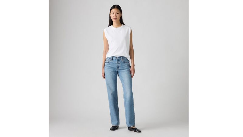 Levi's - 501 '90S IN LOVE WITH YOU Kadın Mavi Denim Pantolon - 005K9