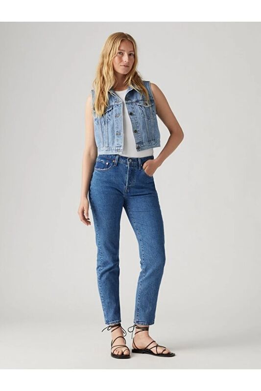 Levi's - 501 - CROP Kadın Mavi Denim Pantolon - A7739