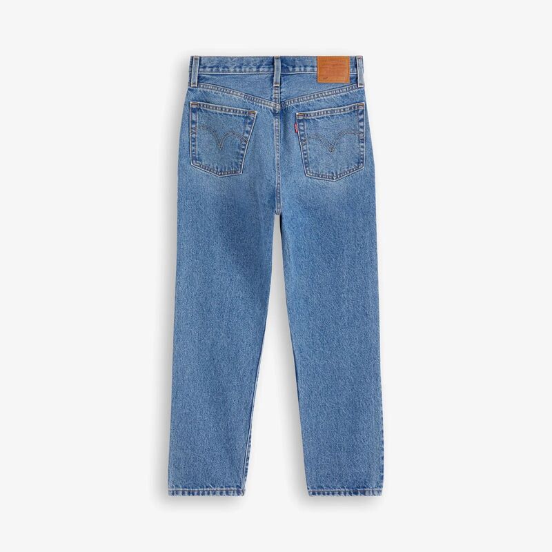 501 - CROP Kadın Mavi Denim Pantolon - A7739