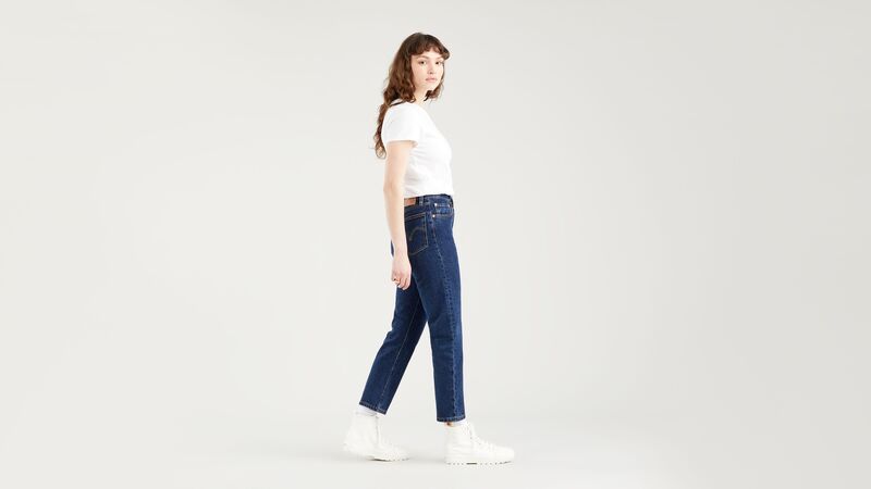 501 CROP LOCAL Kadın Mavi Denim Pantolon - A7739