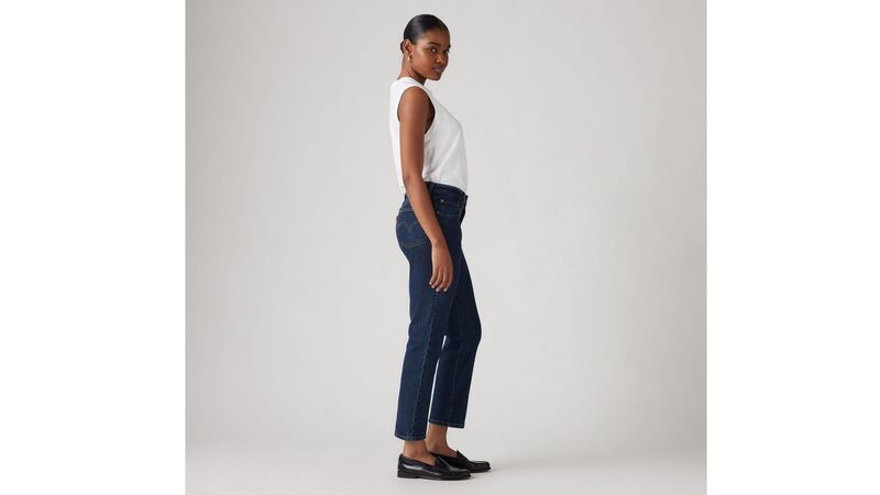 501 CROP LOCAL Kadın Mavi Denim Pantolon - A7739