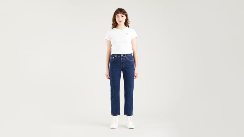 Levi's - 501 CROP LOCAL Kadın Mavi Denim Pantolon - A7739