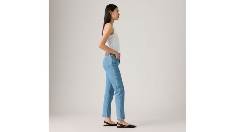 501 CROP LOCAL Kadın Mavi Denim Pantolon - A7739