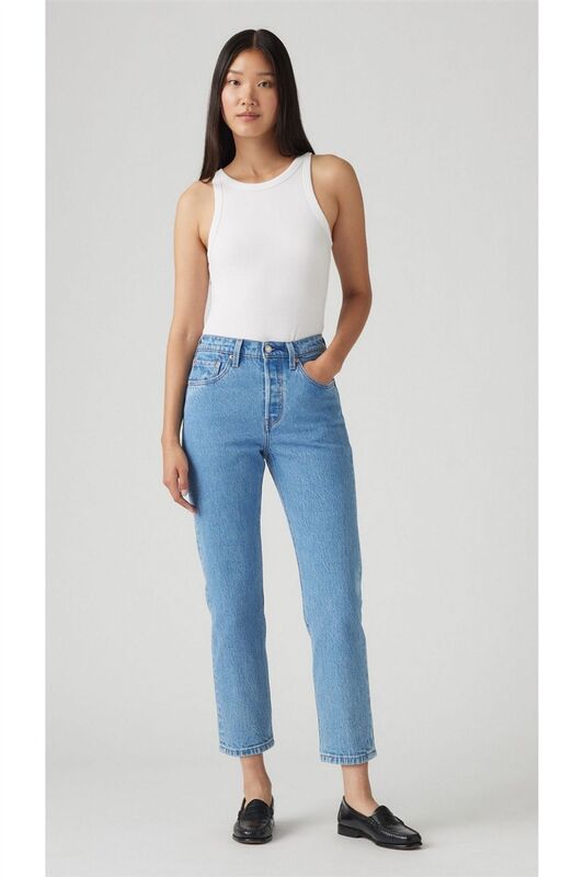 501 CROP LOCAL TR MULTIPLE CHOICE Kadın Mavi Denim Pantolon - A7739