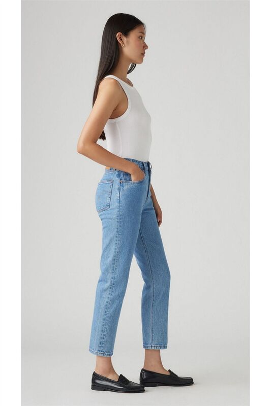 501 CROP LOCAL TR MULTIPLE CHOICE Kadın Mavi Denim Pantolon - A7739