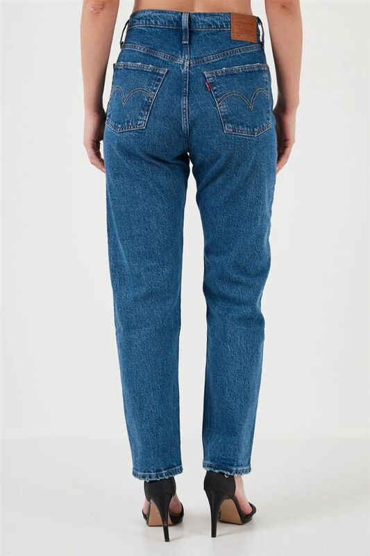 501 CROP LOCAL TR NO RUSH Kadın Mavi Jean - A7739