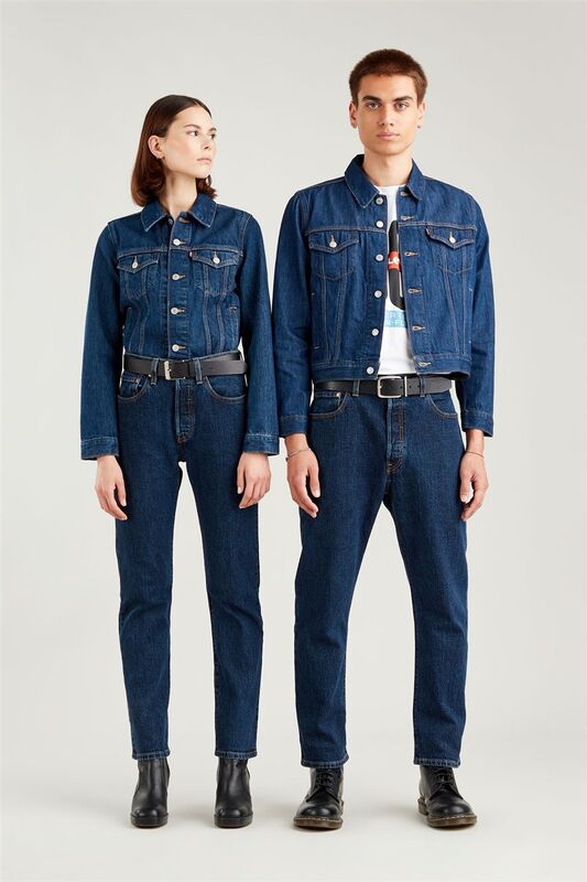 Levi's - 501 CROP SALSA STONEWASH Kadın Lacivert Jean - 36200