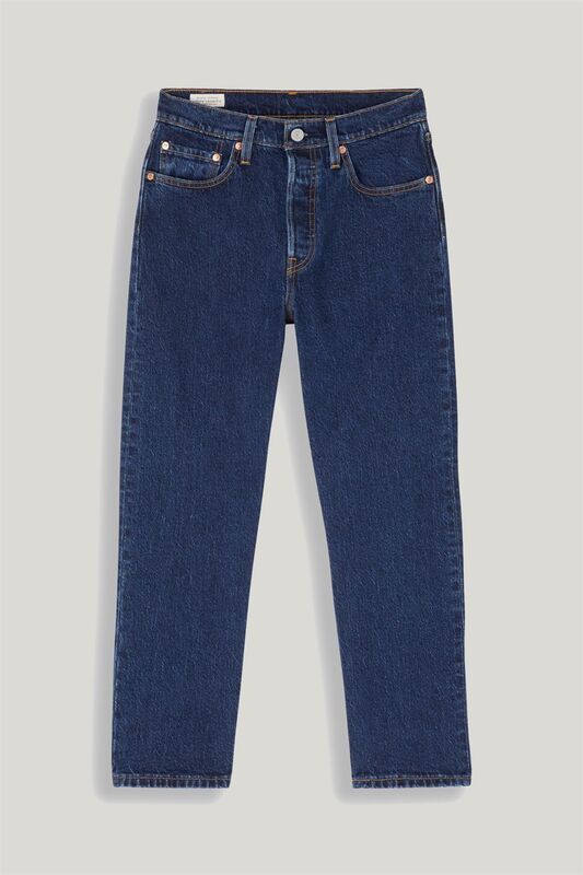 501 CROP SALSA STONEWASH Kadın Lacivert Jean - 36200