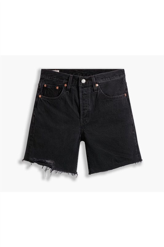 Levi's - 501 MID THIGH SHORT TR LUNAR BLACK Kadın Siyah Şort - 003VF