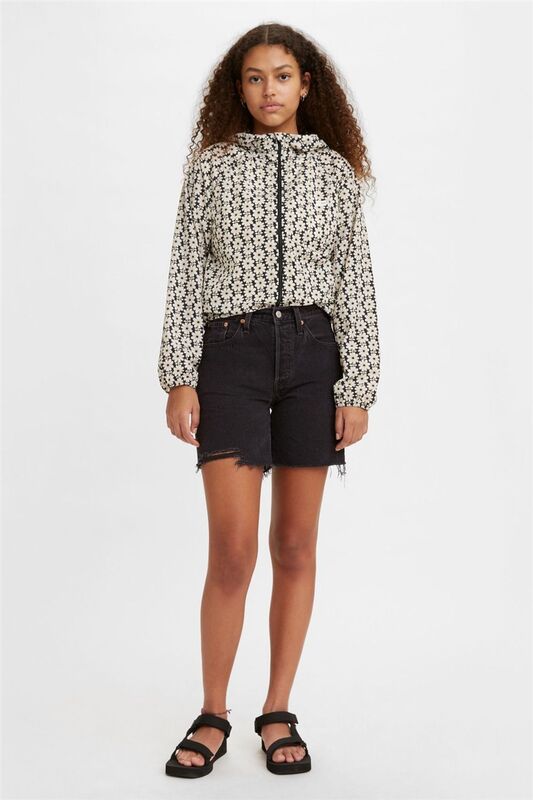 501 MID THIGH SHORT TR LUNAR BLACK Kadın Siyah Şort - 003VF