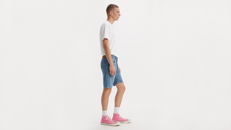 501 ORIGINAL SHORTS 9AM ON BATTERY SHO Erkek Mavi Şort - 36512