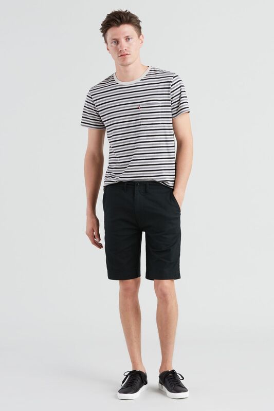 Levi's - 502 TAPER CHINO SHORTS HARVEST GOLD PO Erkek Mavi Şort - 52438