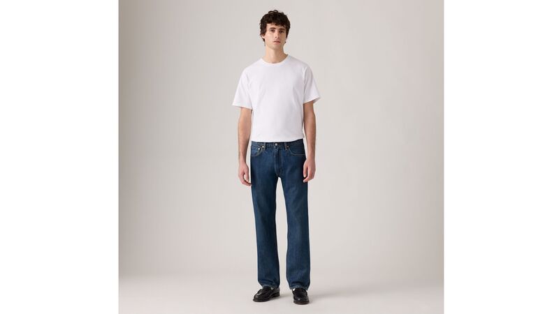 Levi's - 555 RELAXED STRAIGHT TR CHECK THE SCORE Erkek Mavi Jean - 003VA