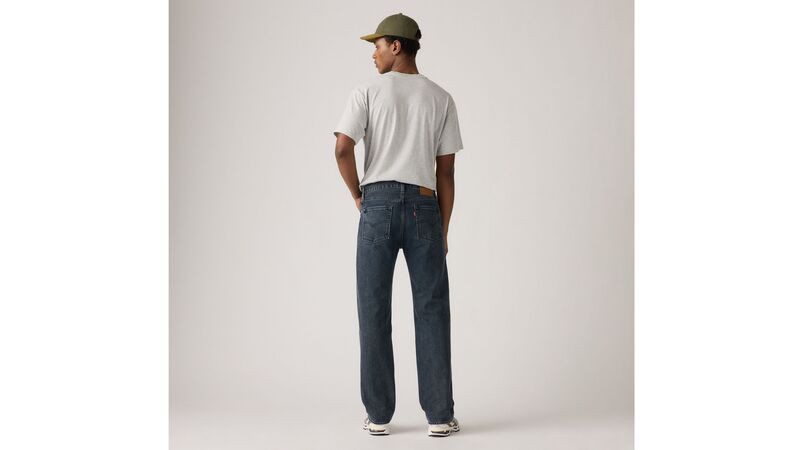 555 RELAXED STRAIGHT TR THE MIDNIGHT BLU Erkek Mavi Denim Pantolon - 003VA