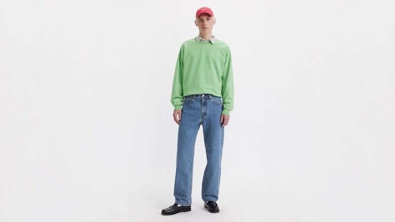 Levi's - 568™ LOOSE STRAIGHT BLUE ESSENTIALS Erkek Gri Jean - 29037