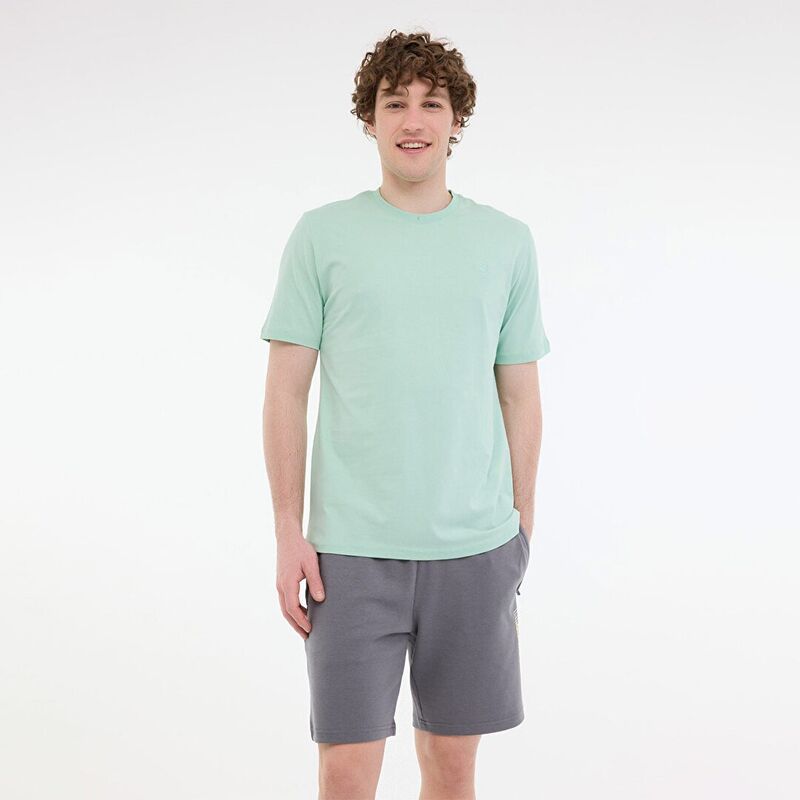 Lumberjack - 5FM MB CT102 C NK T-SH 5FX Erkek Yeşil T-Shirt - 101939397