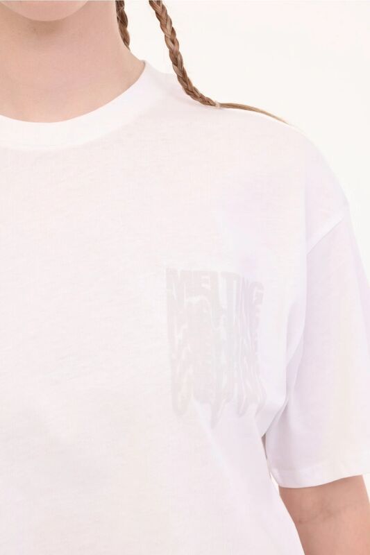 5FM WL YASHI 11F213 5FX Kadın Beyaz T-Shirt - 102006278