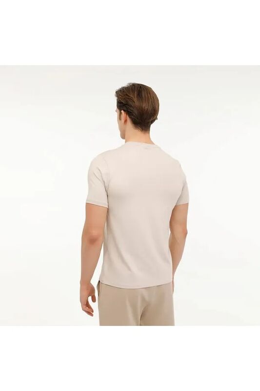 5M MB CT110 PM C NK T-SH 5FX Erkek Bej T-Shirt - 101952782