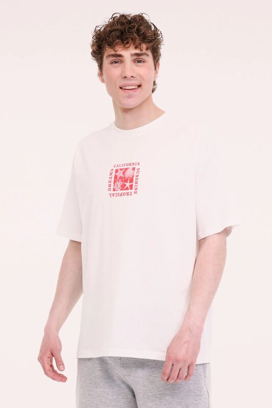 Lumberjack - 5M ML JON 11HL113 5FX Erkek Beyaz T-Shirt - 102006154