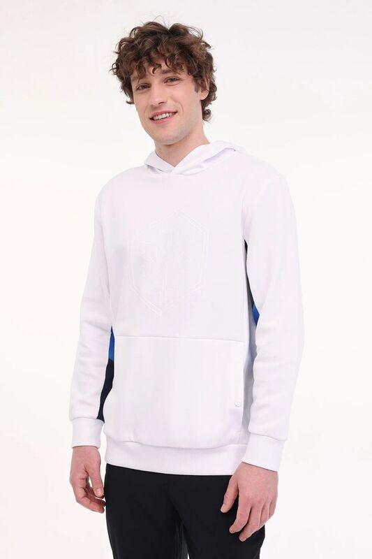 5M ML MATTE 17ITL442 5FX Erkek Beyaz Sweatshirt - 101940290