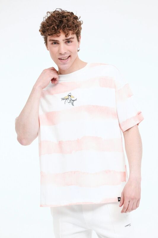 Lumberjack - 5M ML STRIPE 11HL110 5FX Erkek Turuncu T-Shirt - 102006161