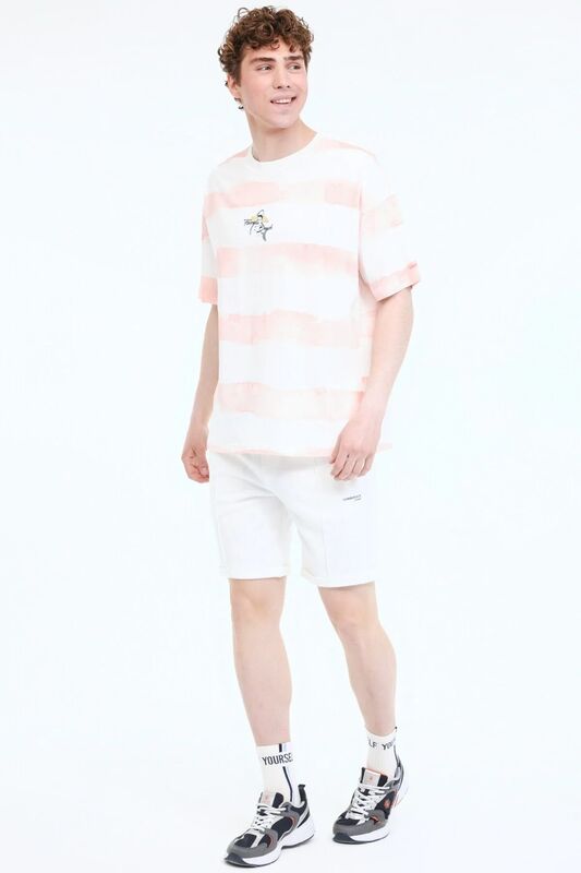 5M ML STRIPE 11HL110 5FX Erkek Turuncu T-Shirt - 102006161