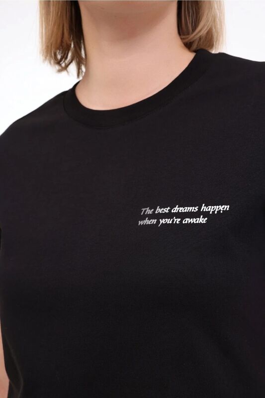 5M WL ANNA 11 5FX Kadın Siyah T-Shirt - 101931824