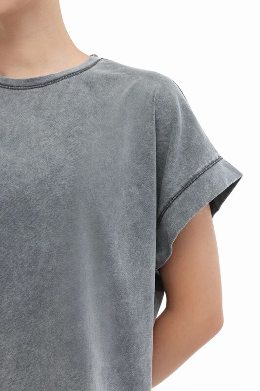 5M WL ELSE 11SY783 5FX Kadın Koyu Gri T-Shirt - 102006712