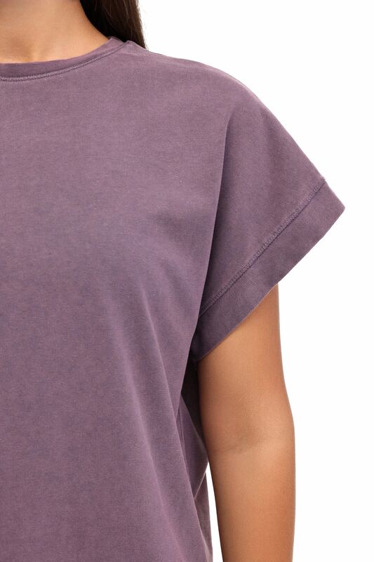 5M WL ELSE 11SY783 5FX Kadın Mor T-Shirt - 102011754