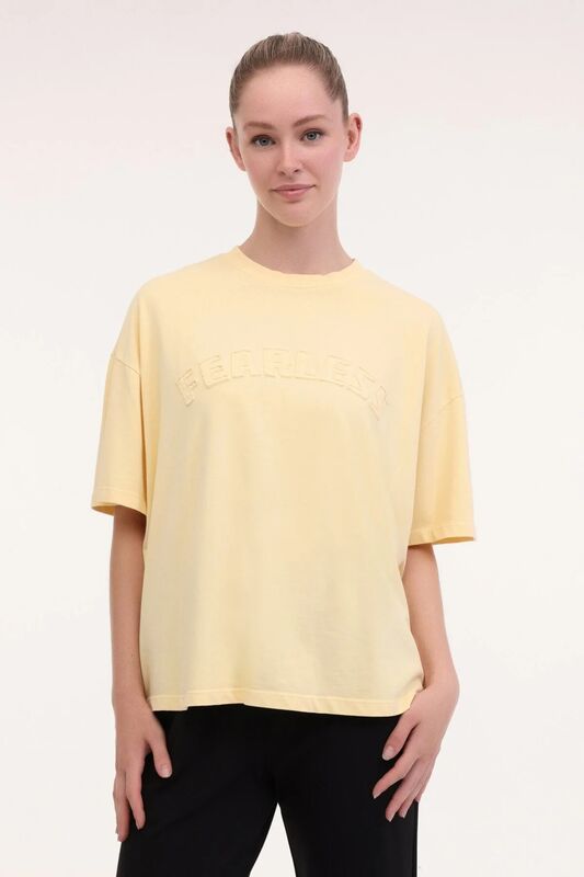 Lumberjack - 5M WL GALE 11SY788 5FX Kadın Sarı T-Shirt - 102011804