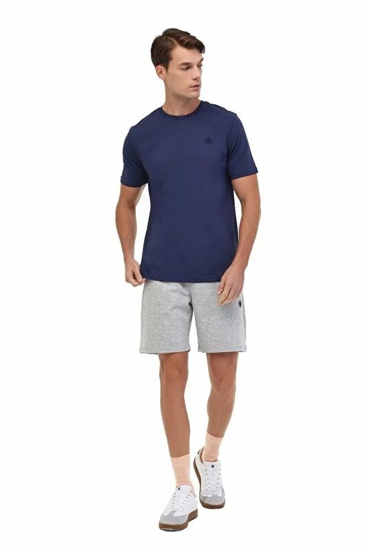 5W MB CT102 C NK T-SH 5PR Erkek Koyu Mavi T-Shirt - 102030607